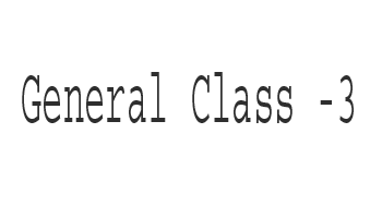General Class - 3