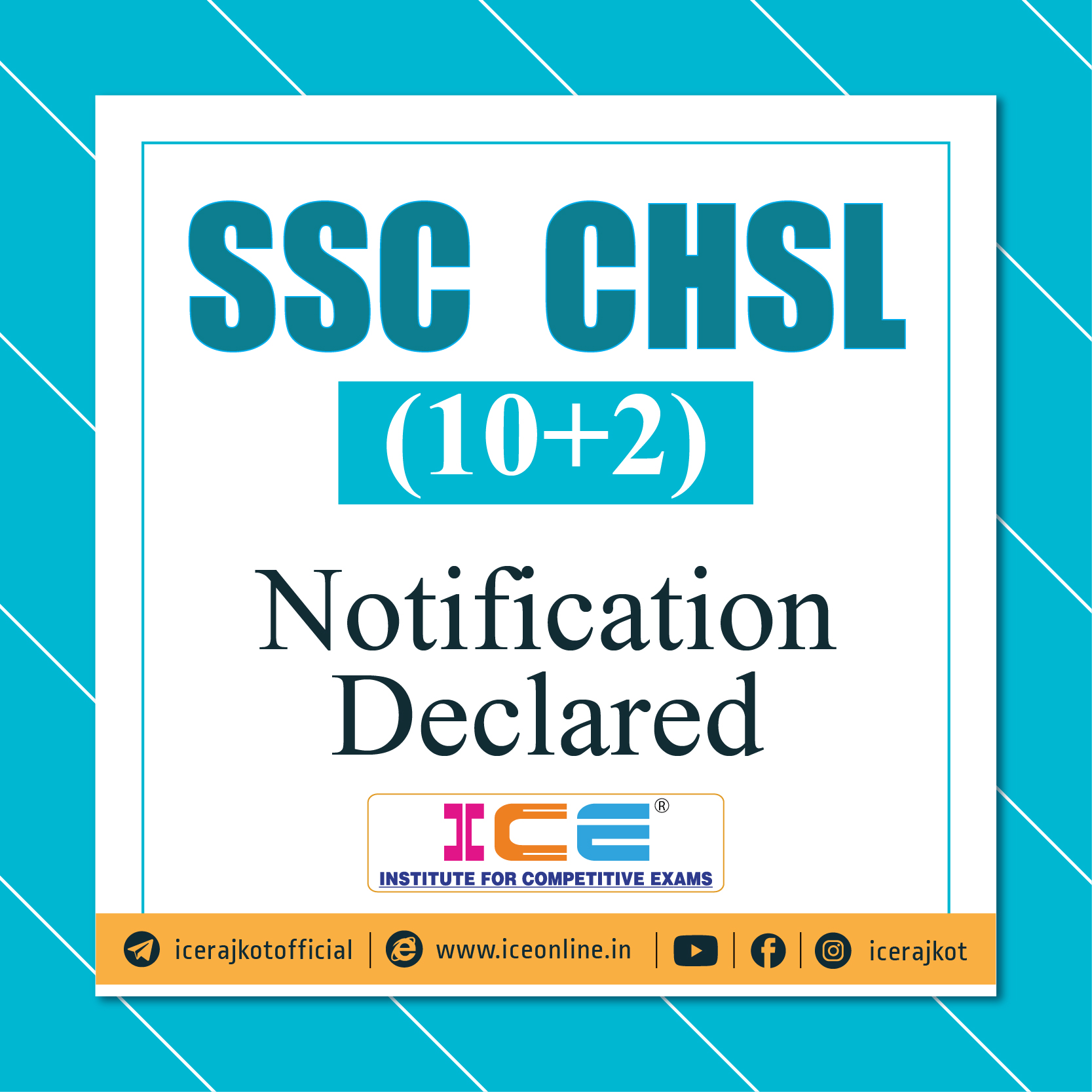 SSC CHSL (10+2) Notification Declared