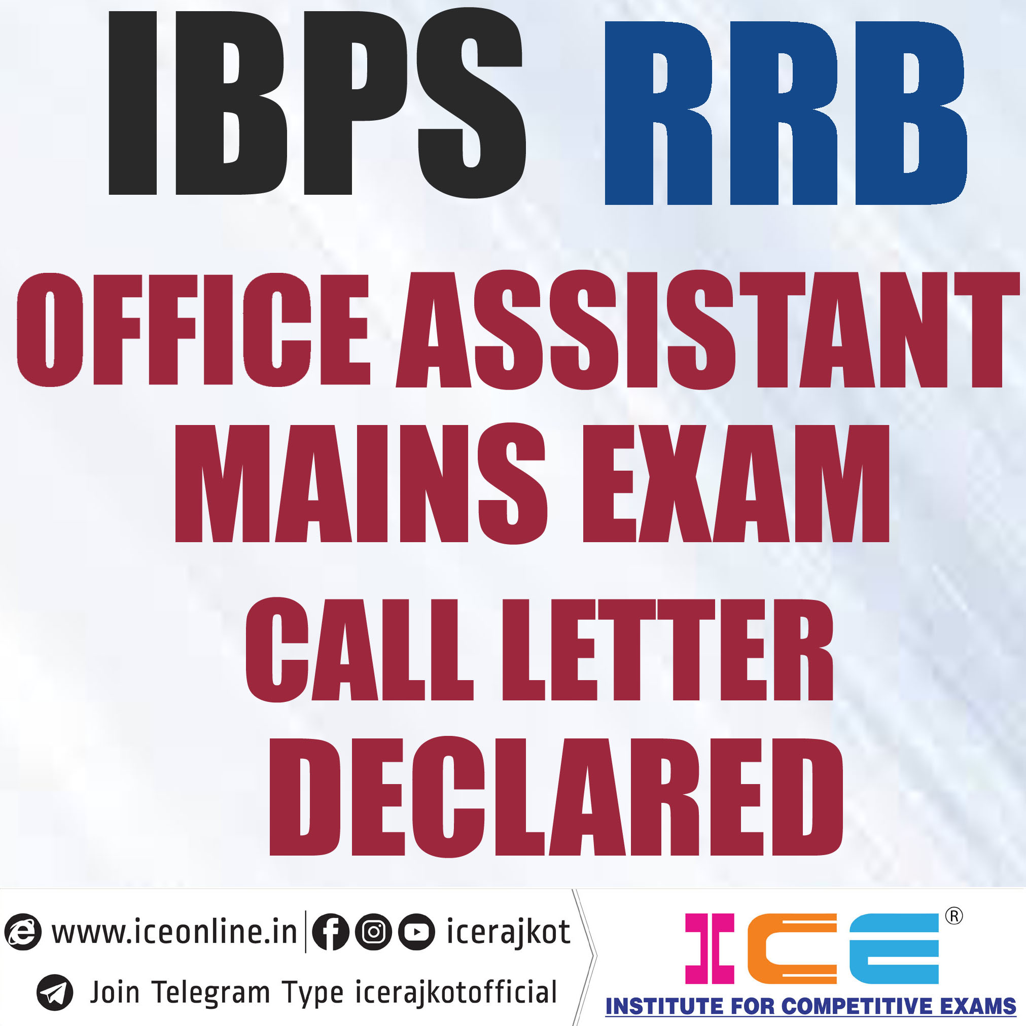 IBPS RRB Office Assistant Mains Exam Call Letter Declare 2019