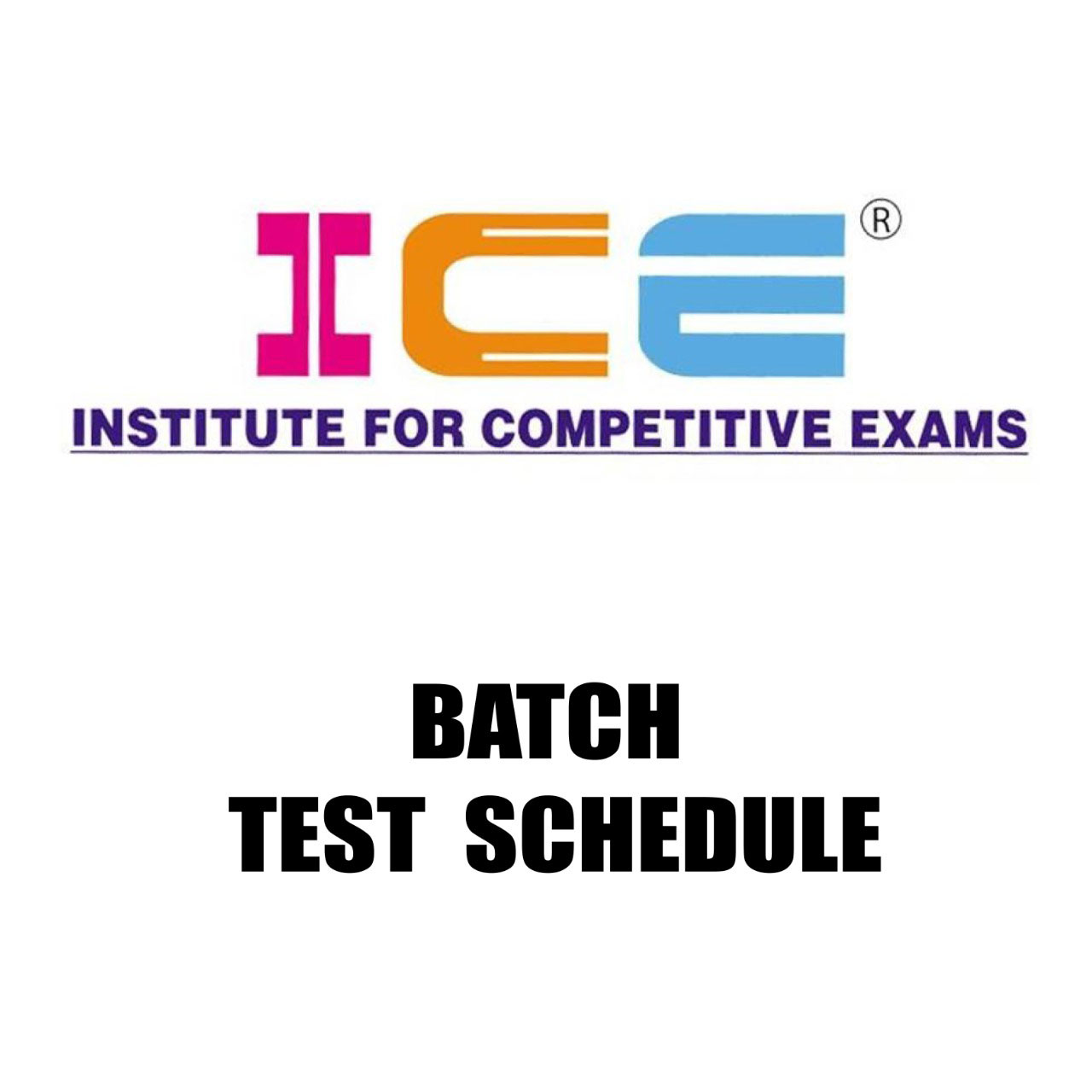 Test schedule